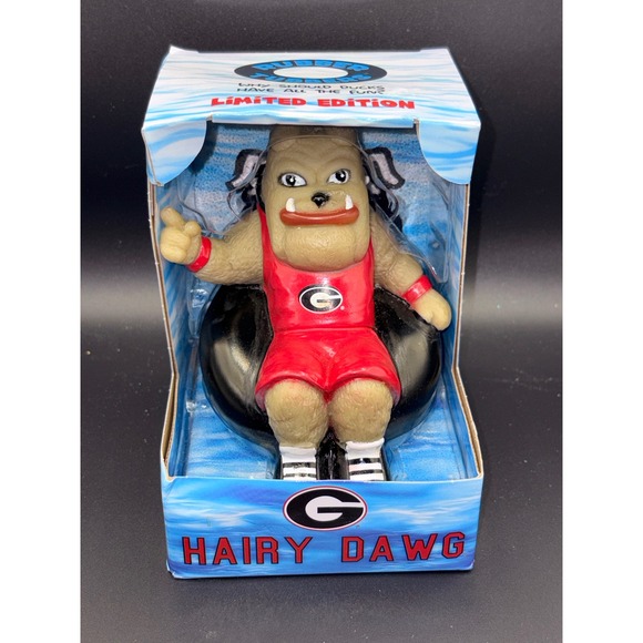 CelebriDucks Other - Georgia Bulldogs Hairy Dawg Rubber Tubbers Limited Edition Floating Mascot Toy